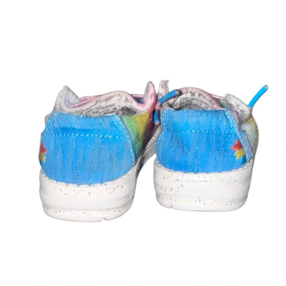HEY DUDE Wendy Tie Dye slip on loafers toddler girl’s shoes size 6